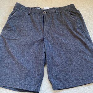 UNDER ARMOUR Mens 36 Loose HeatGear Gray Flat Front Golf Shorts UA